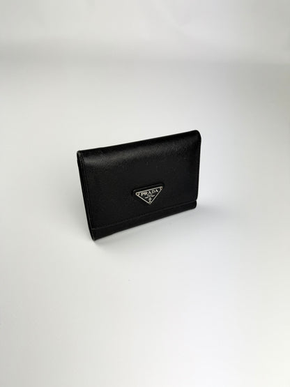 Prada Saffiano Leather Wallet Black