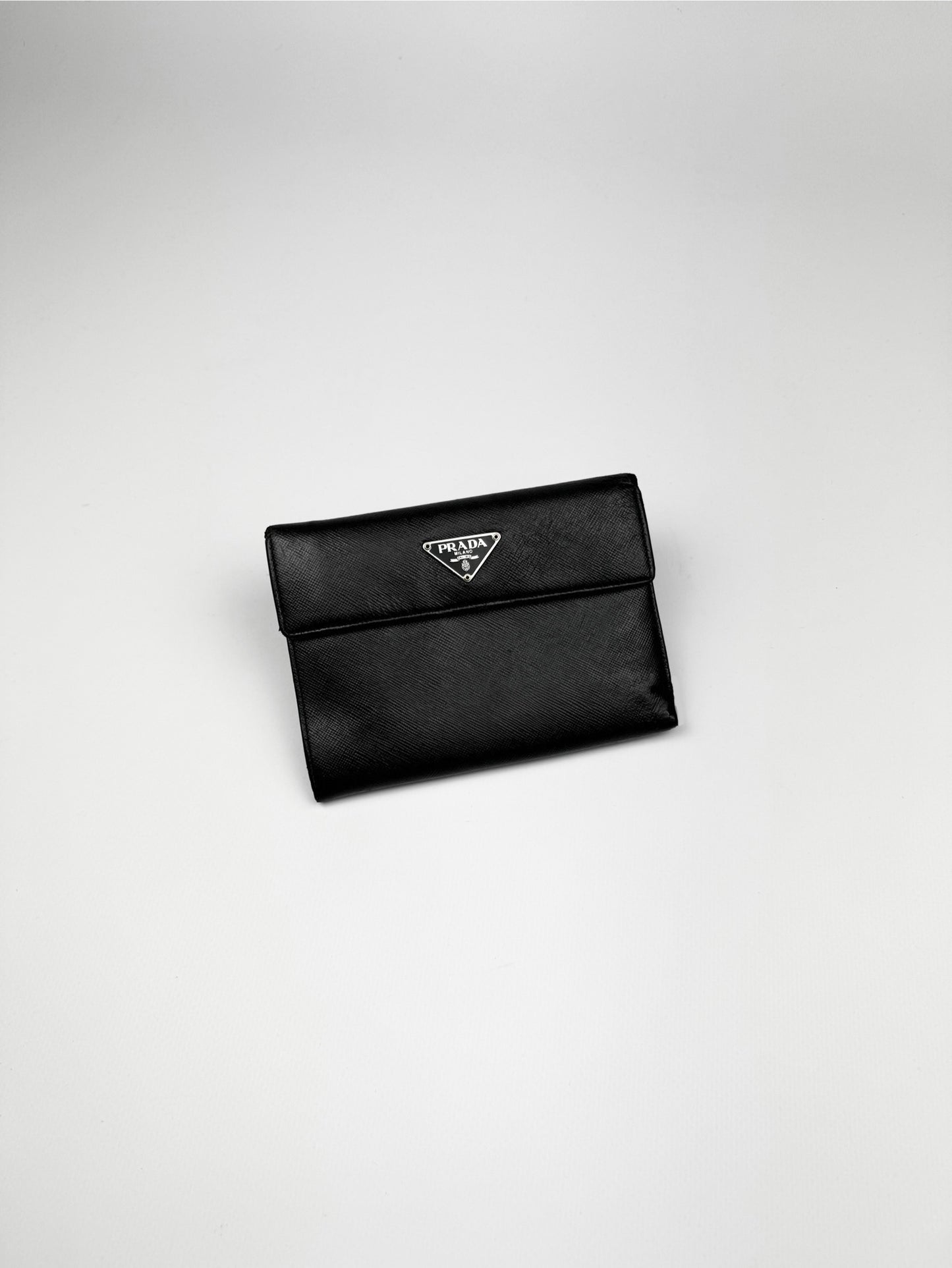 Prada Saffiano Leather Wallet Black