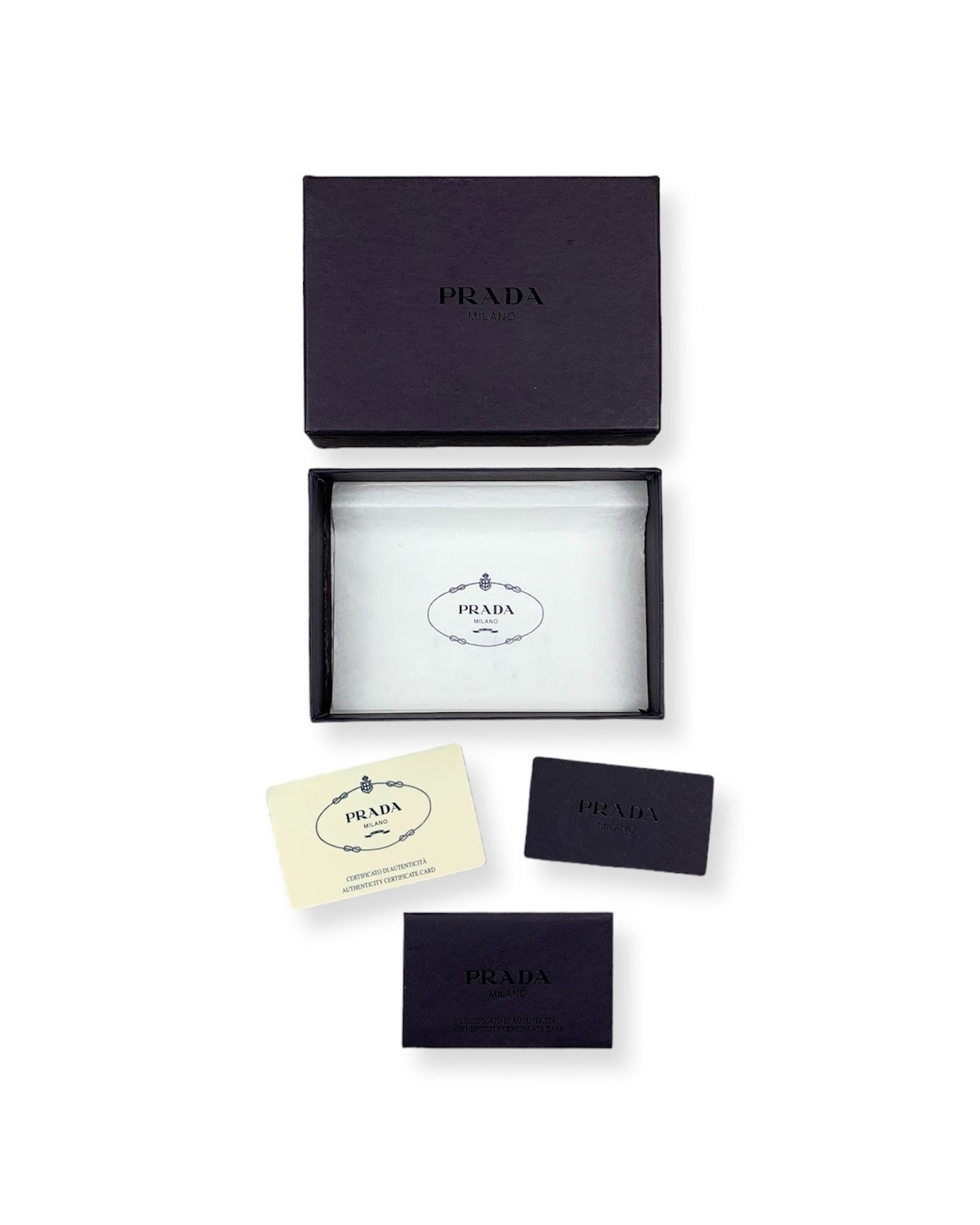 Prada Nylon Leather Wallet Black