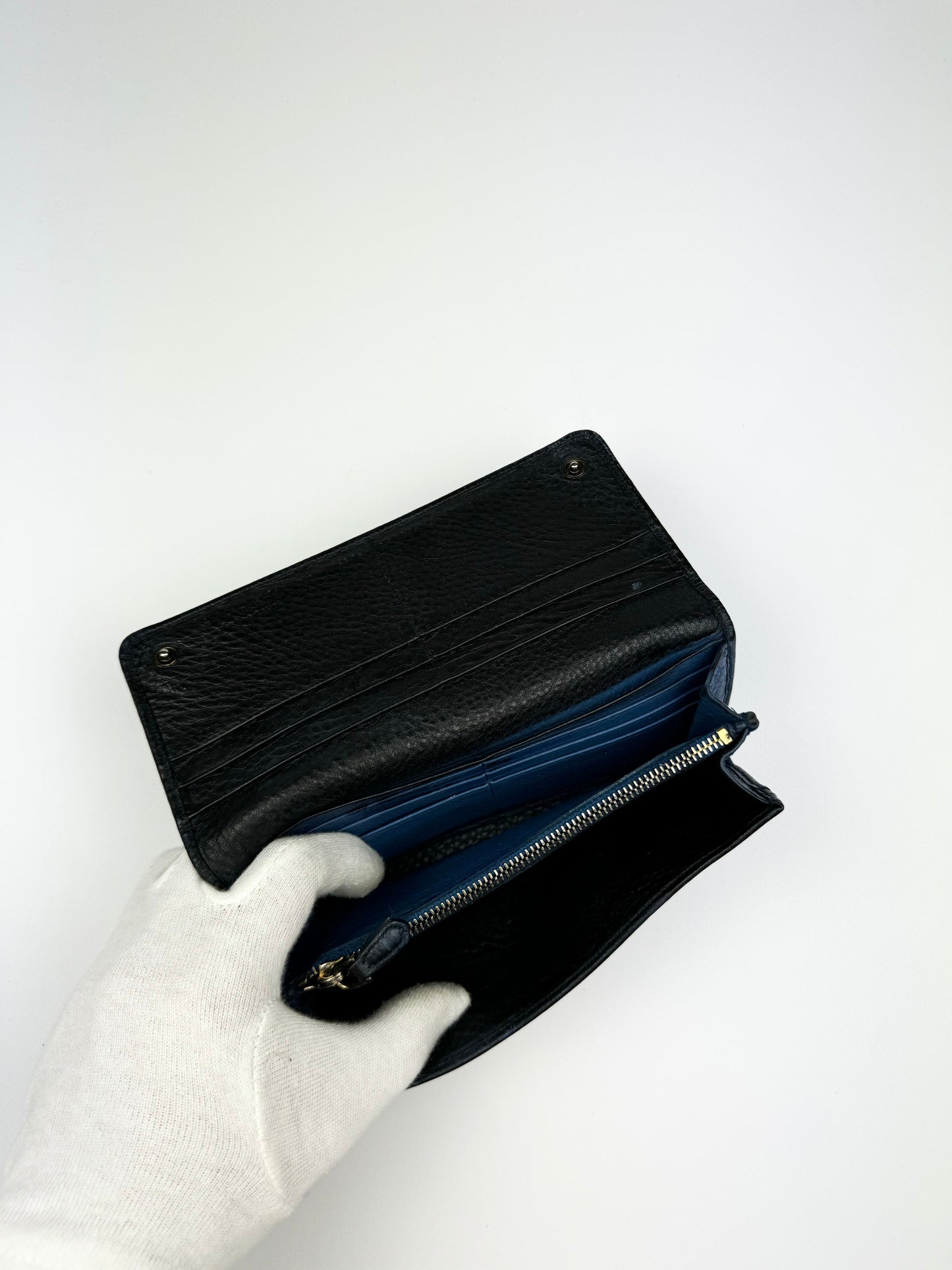 Prada Saffiano Leather Wallet Black