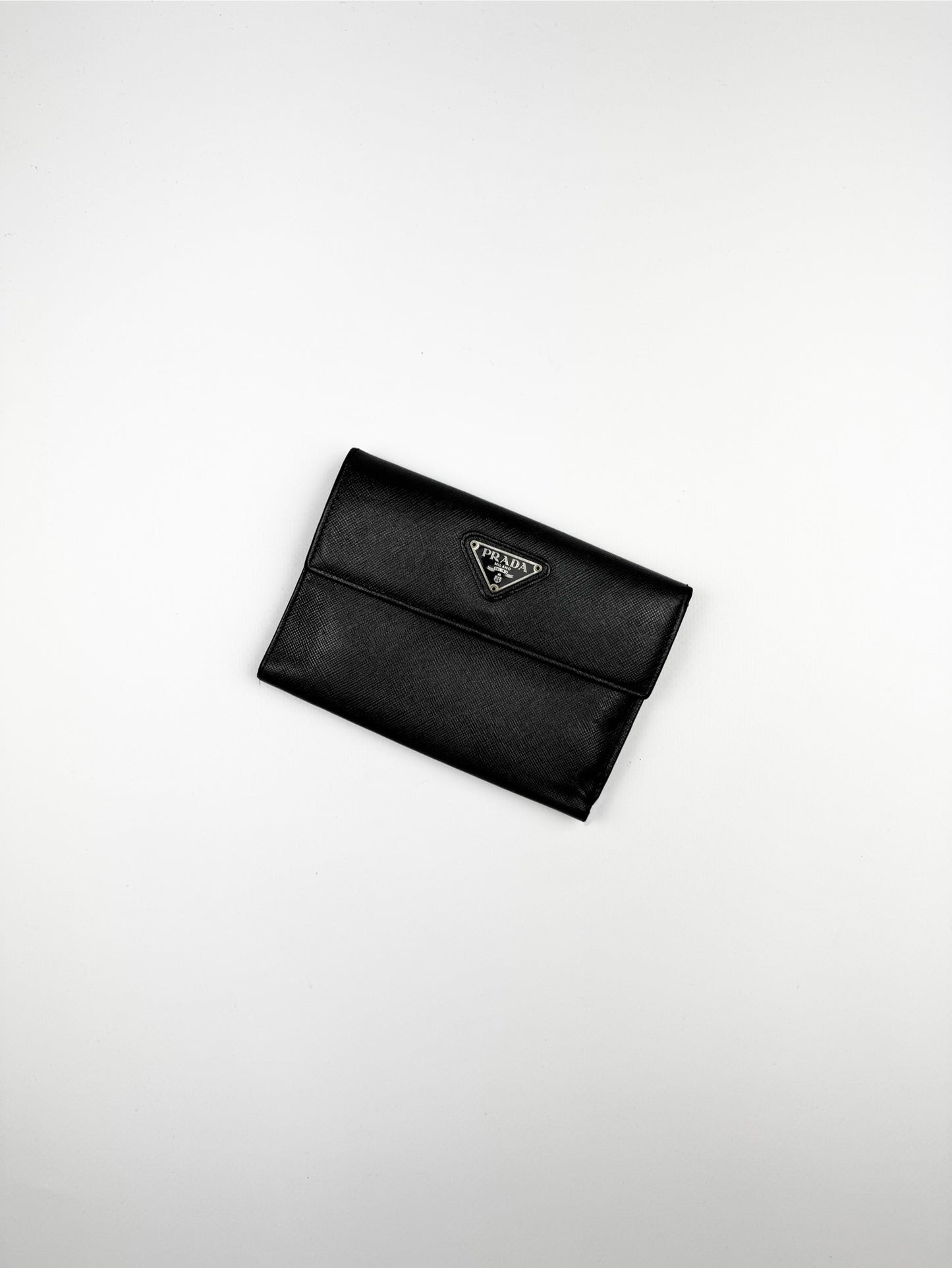 Prada Saffiano Leather Wallet Black