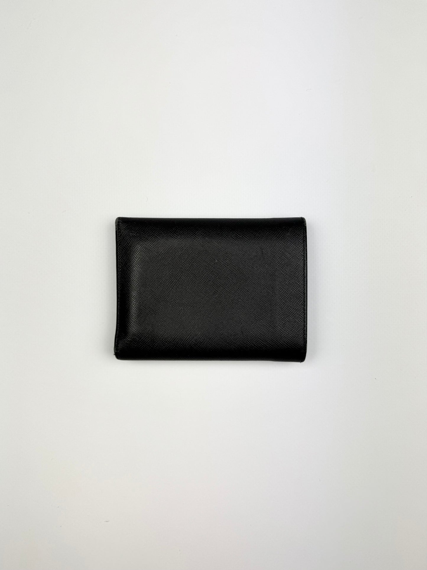 Prada Saffiano Leather Wallet Black