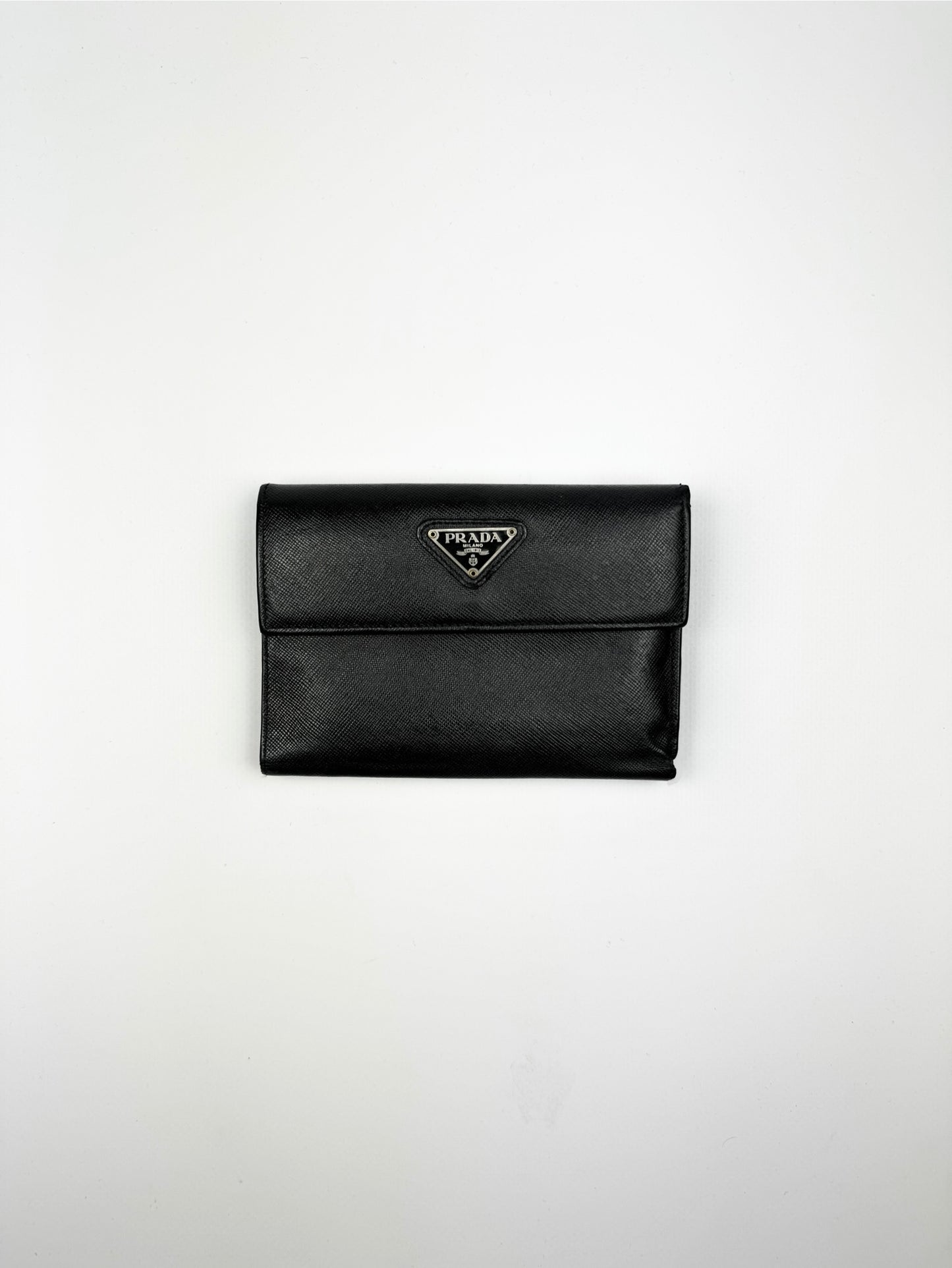 Prada Saffiano Leather Wallet Black