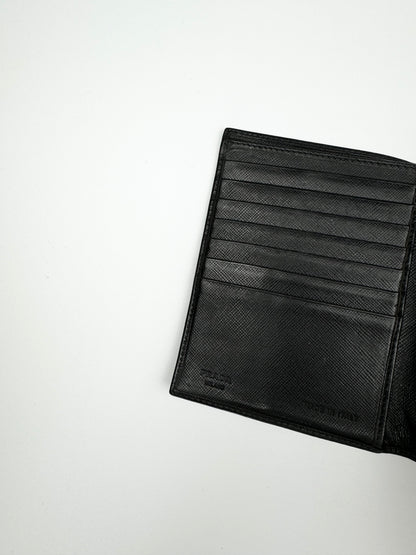 Prada Saffiano Leather Wallet Black