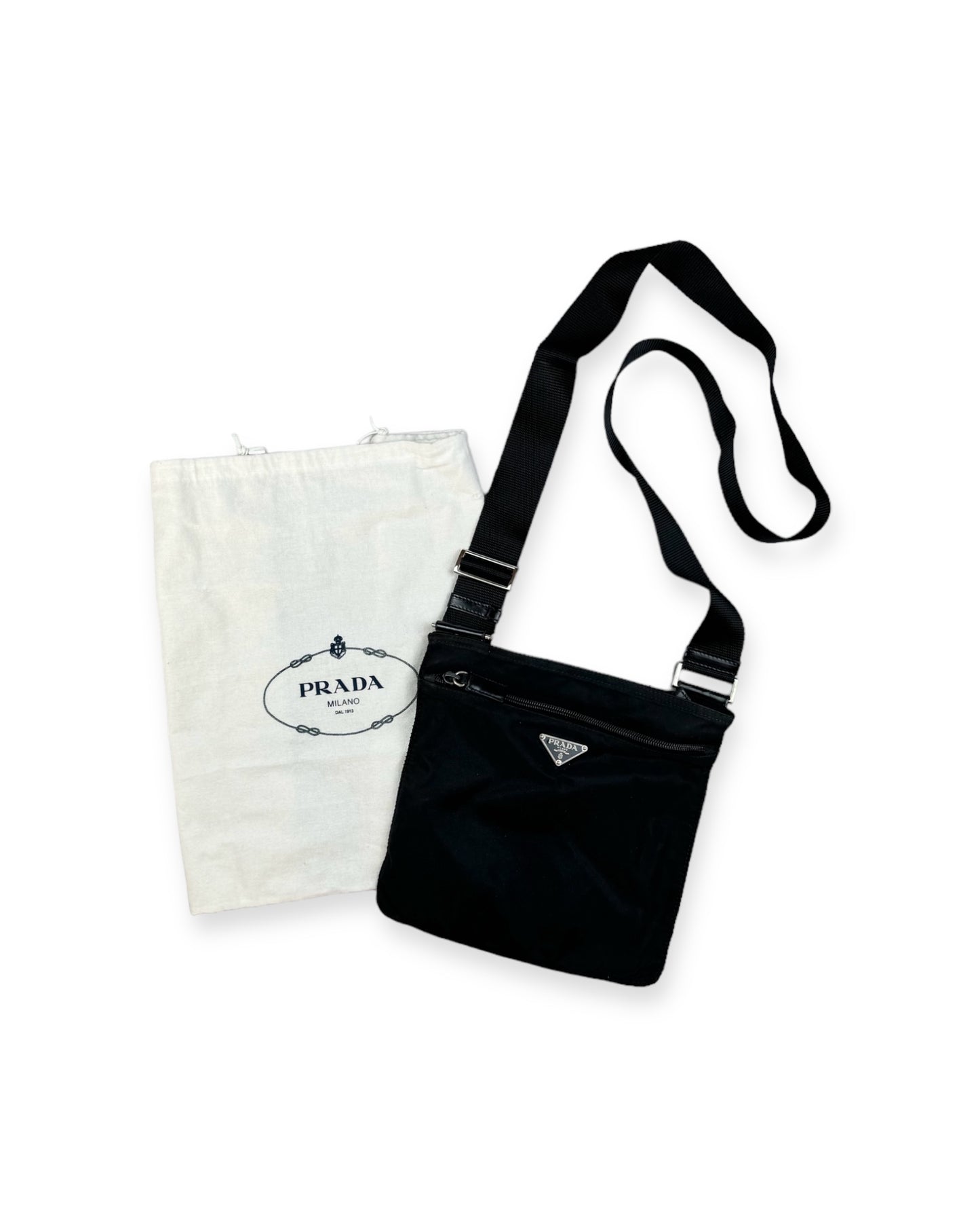 Prada Nylon Shoulderbag Black Dustbag