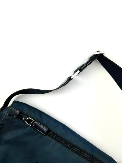 Prada Nylon Shoulderbag Navy Blue