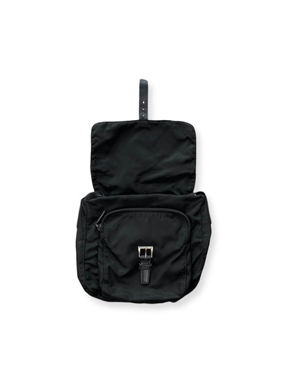 Prada Nylon Shoulderbag Buckle Black