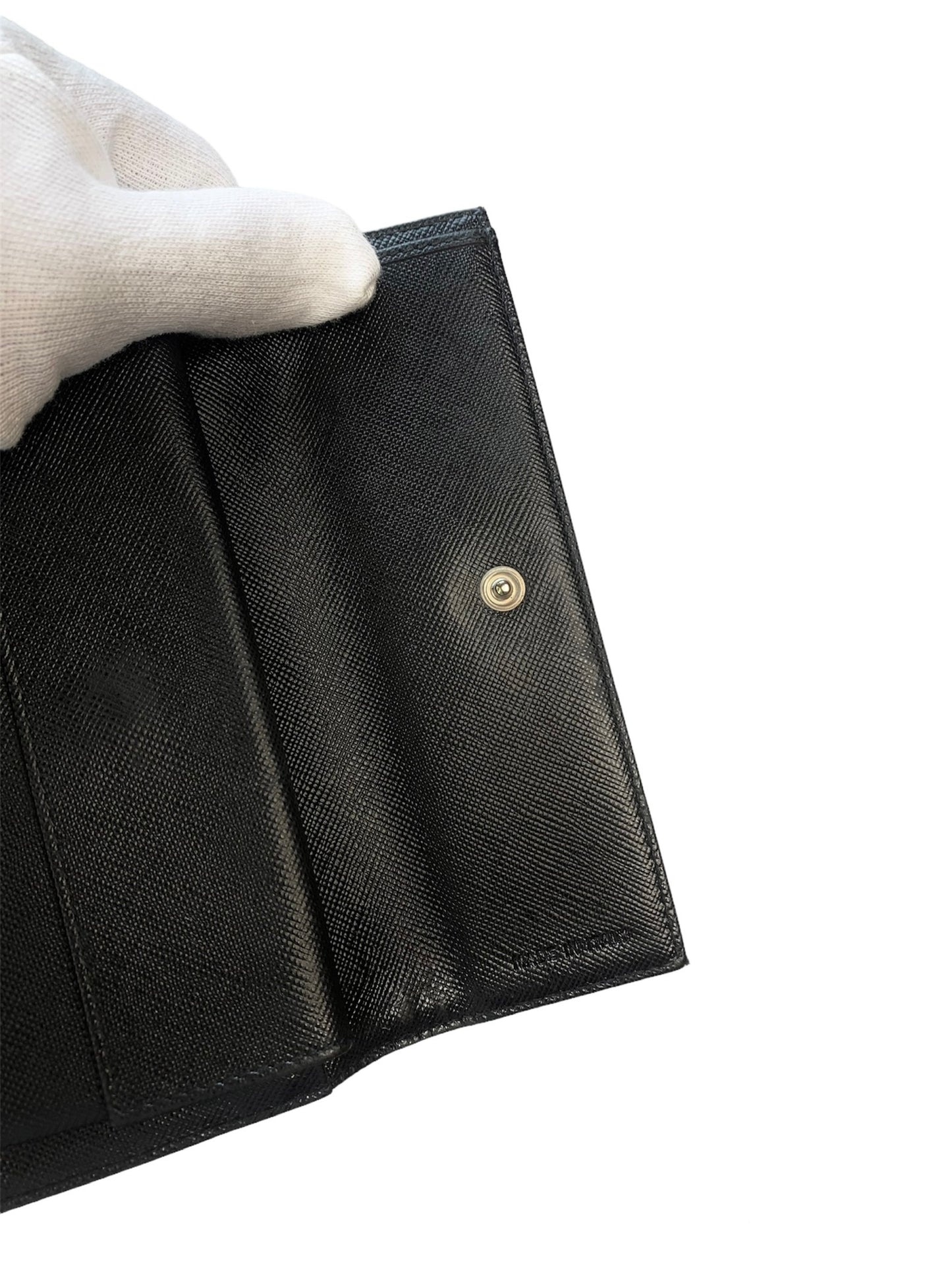 Prada Nylon Saffiano Wallet Black