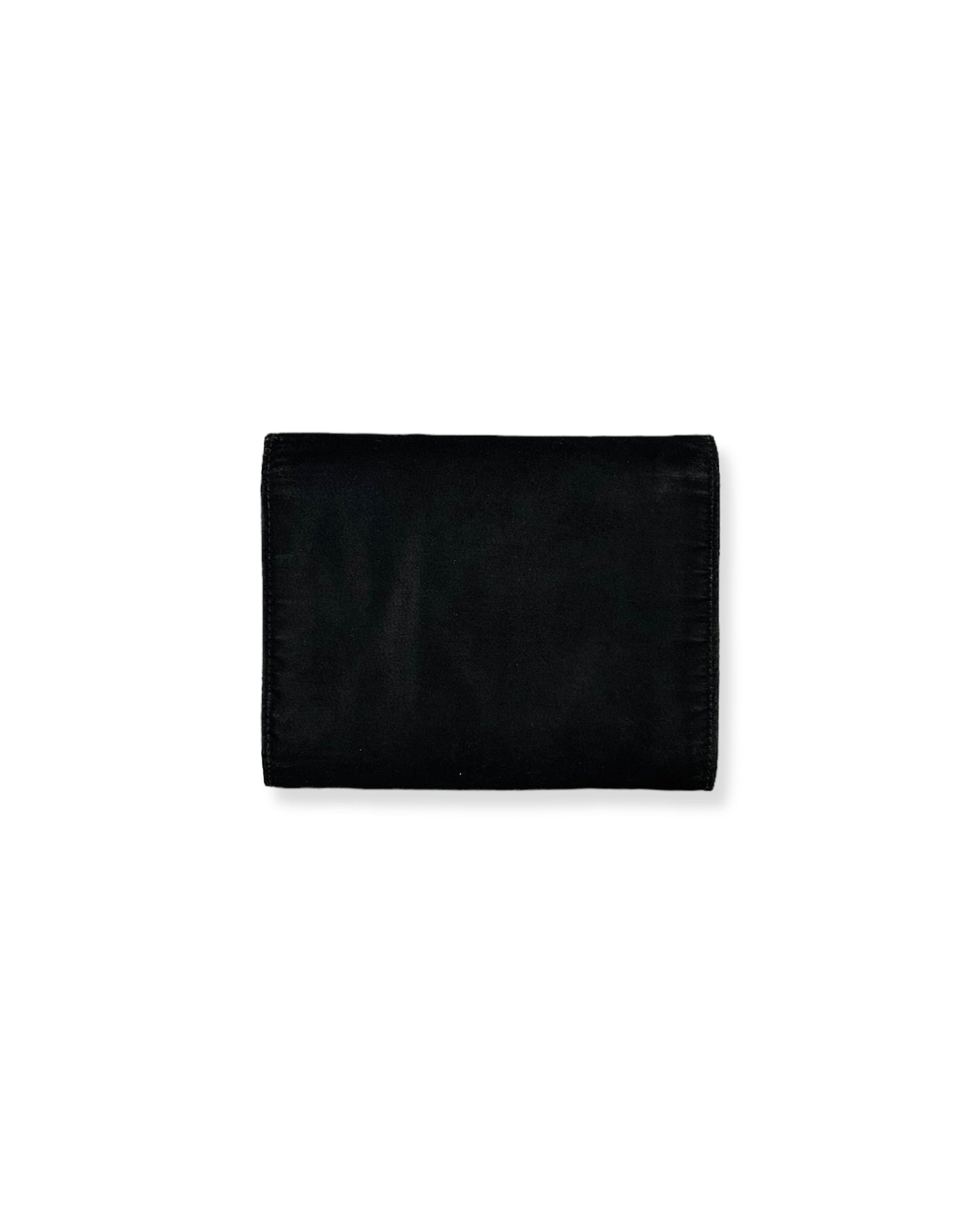 Prada Nylon Leather Wallet Black