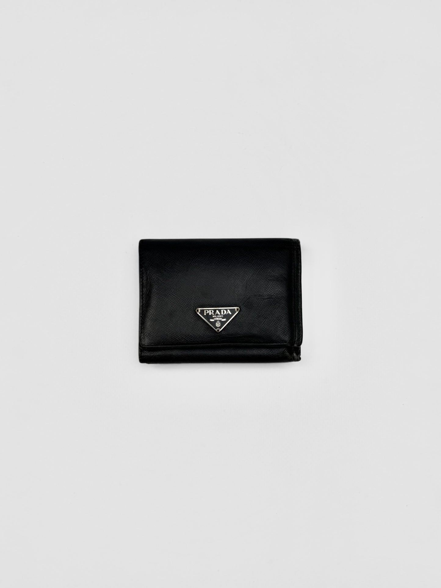 Prada Saffiano Leather Wallet Black