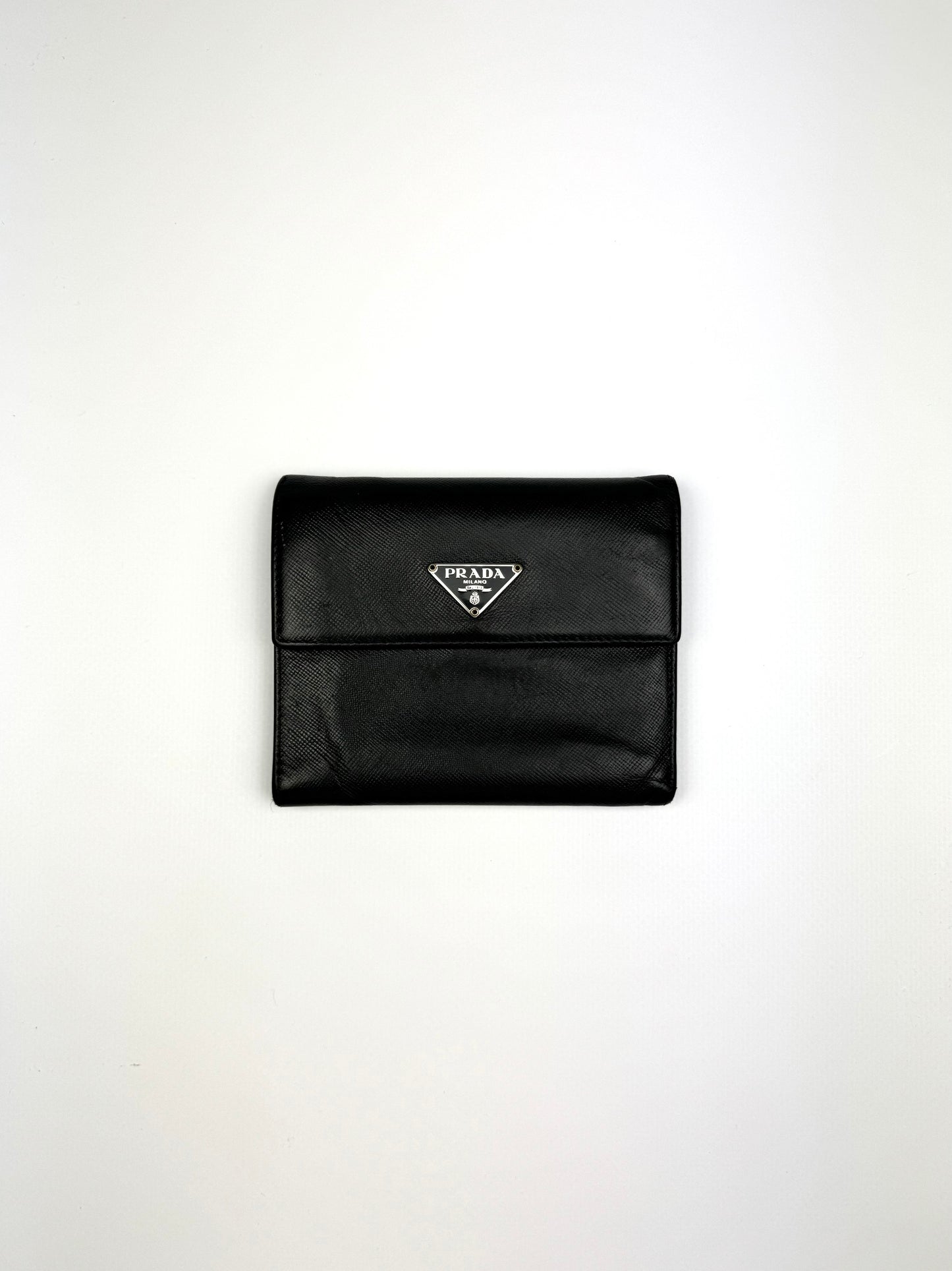 Prada Saffiano Leather Wallet Black