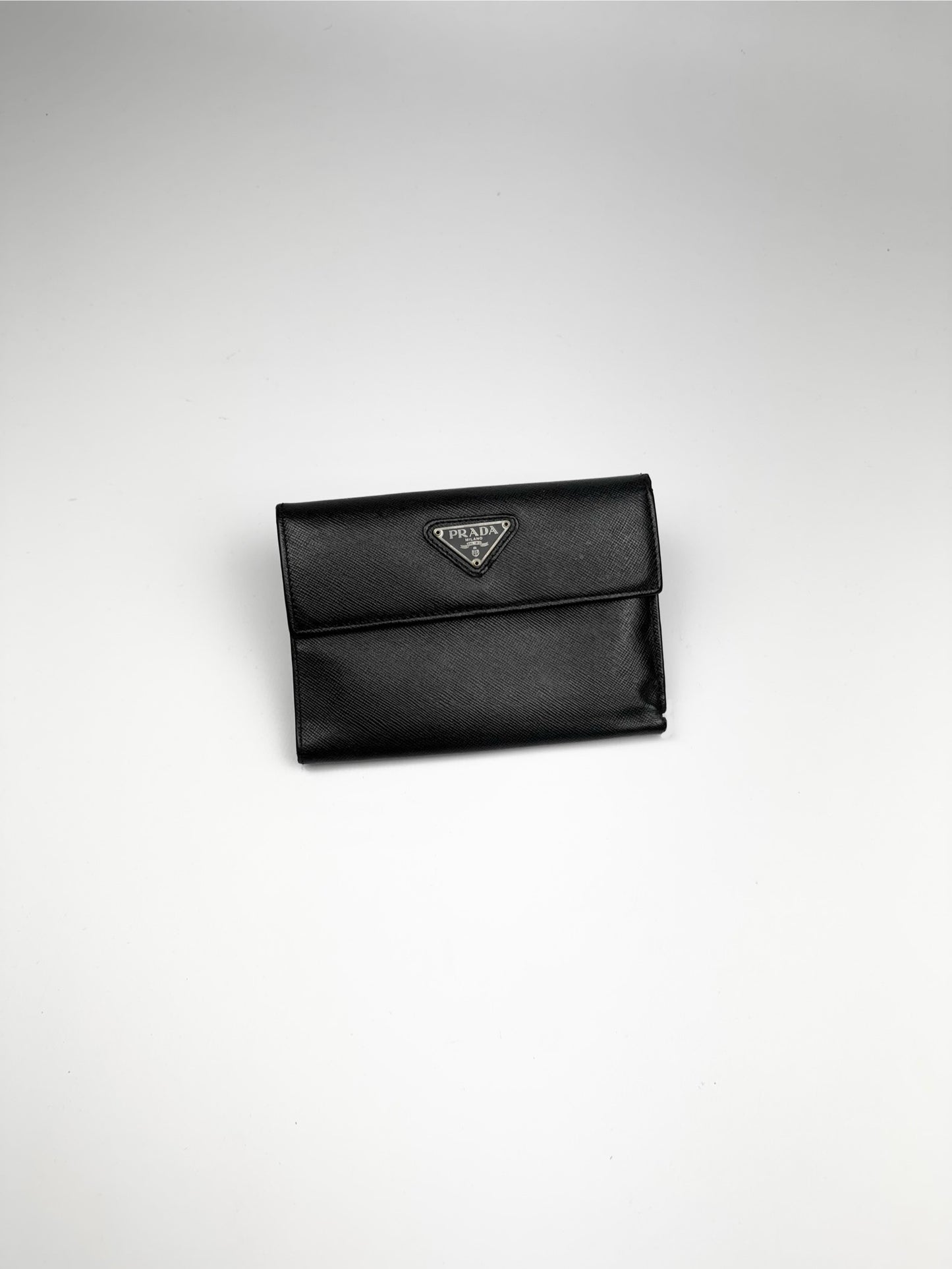 Prada Saffiano Leather Wallet Black