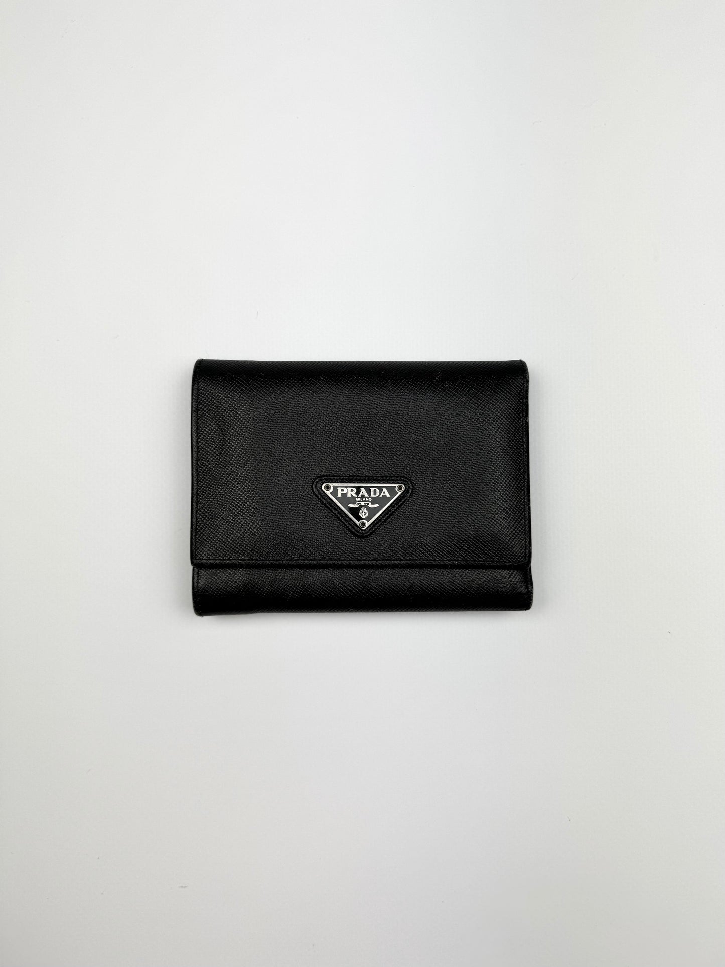 Prada Saffiano Leather Wallet Black