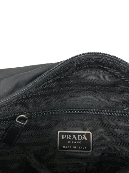 Prada Nylon Shoulder Bag Buckle Black