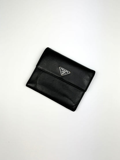 Prada Saffiano Leather Wallet Black