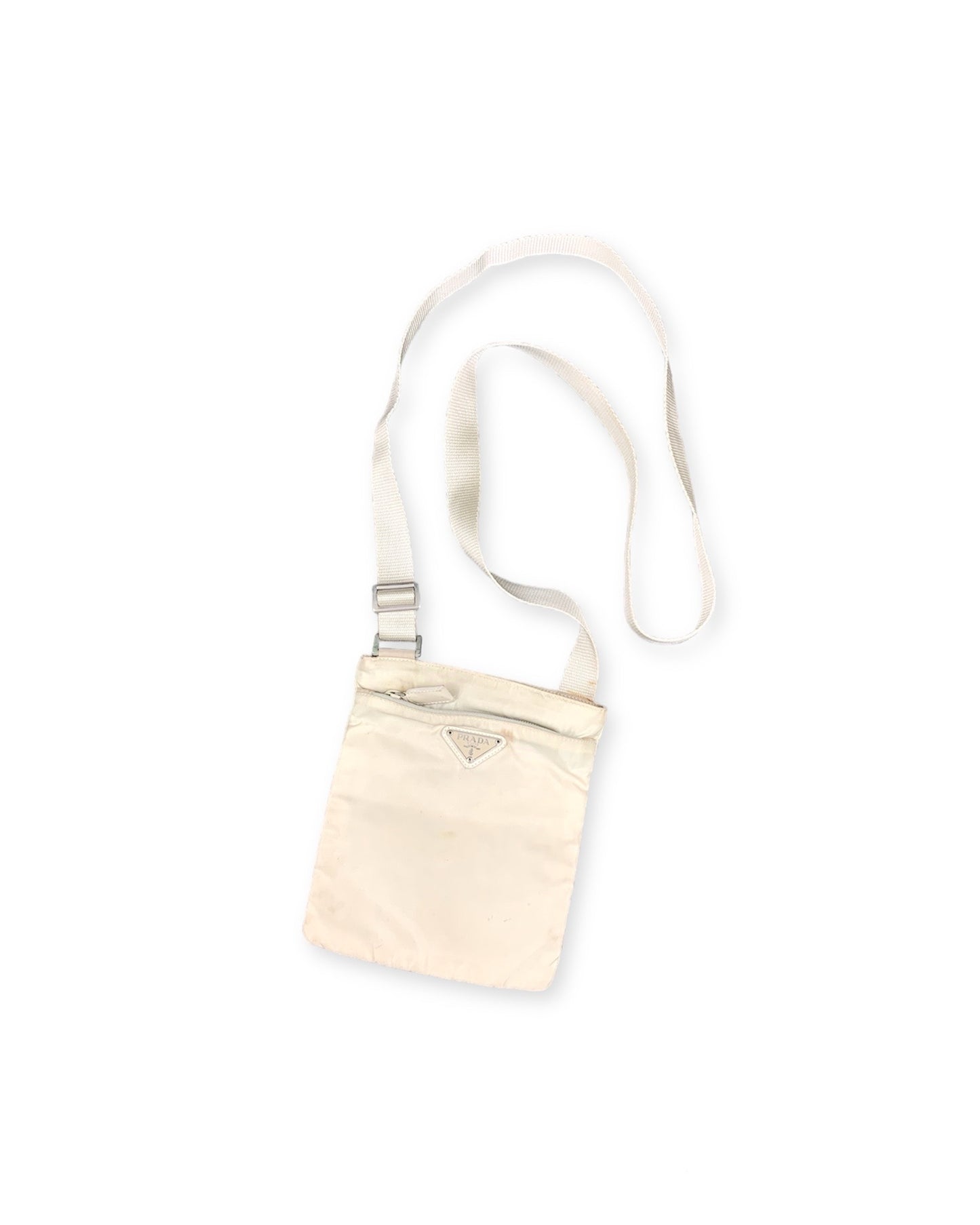 Prada Nylon Shoulderbag Cream Small