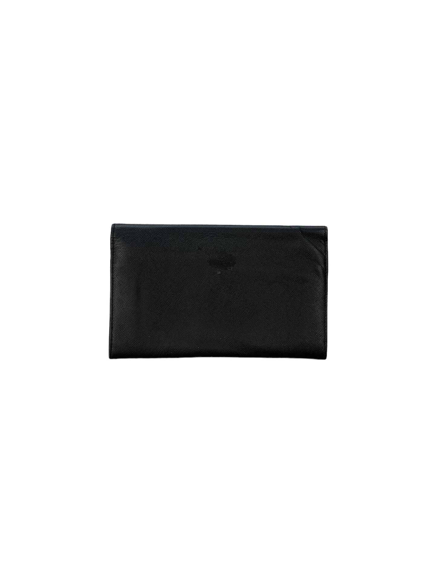 Prada Saffiano Wallet Black