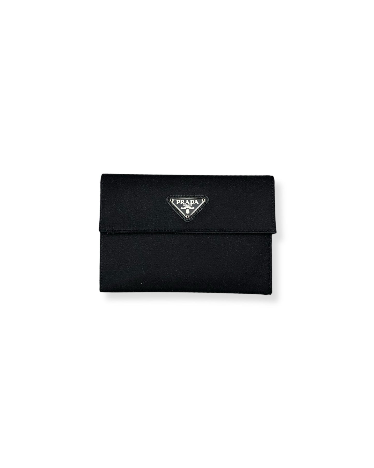 Prada Nylon Saffiano Wallet Black