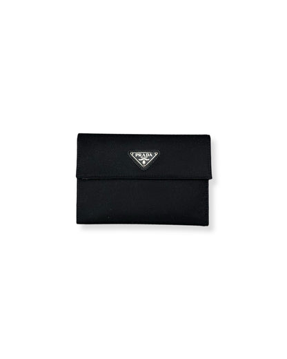 Prada Nylon Saffiano Wallet Black