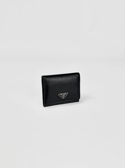 Prada Saffiano Leather Wallet Black