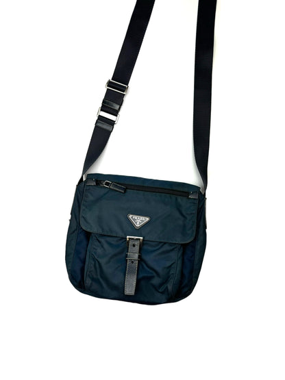 Prada Nylon Shoulderbag Navy Blue