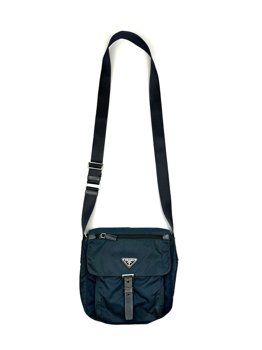 Prada Nylon Shoulderbag Navy Blue