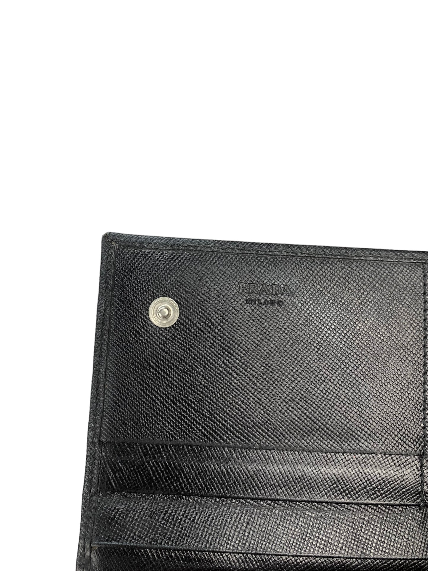 Prada Saffiano Wallet Black