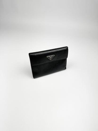 Prada Saffiano Leather Wallet Black