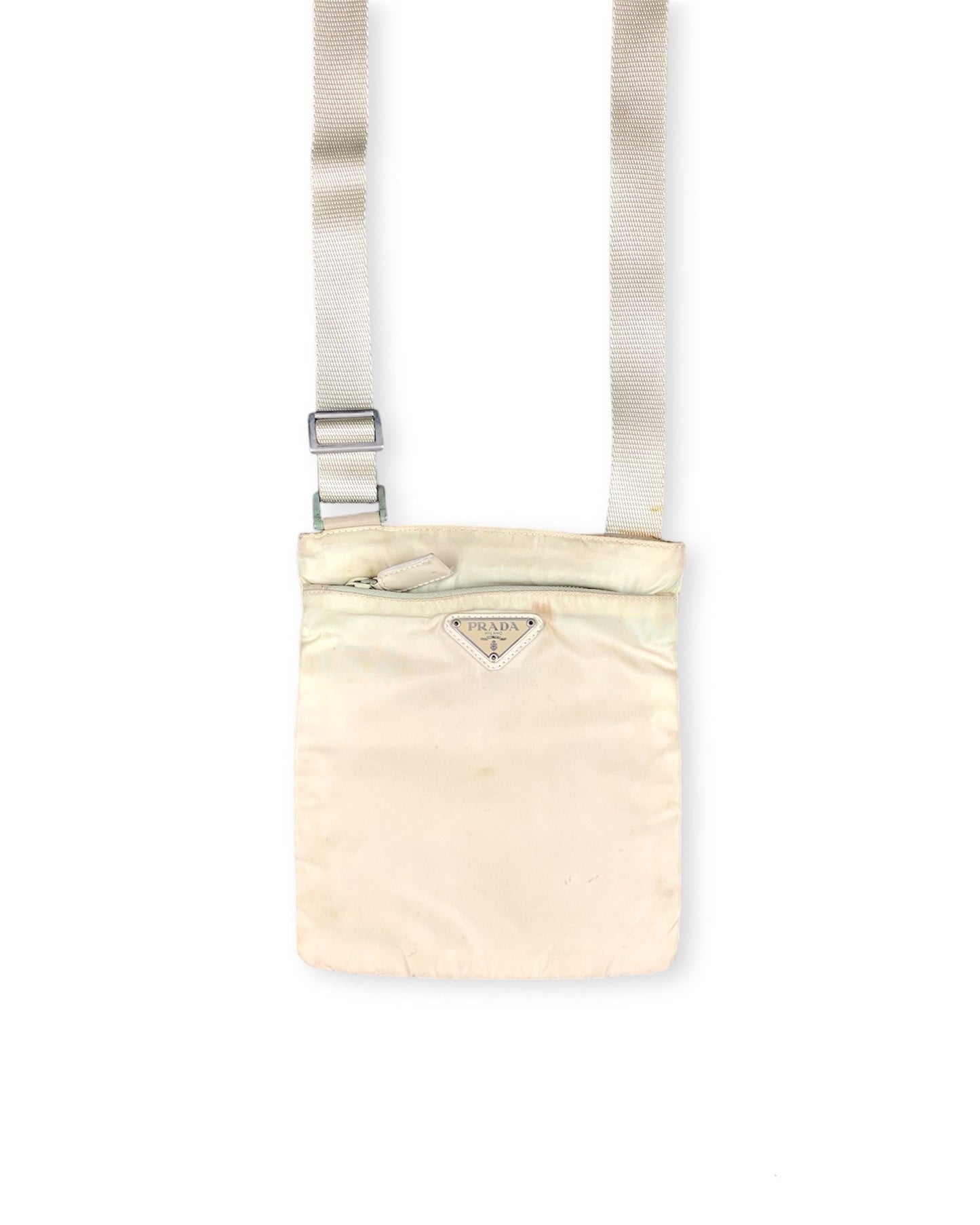 Prada Nylon Shoulderbag Cream Small