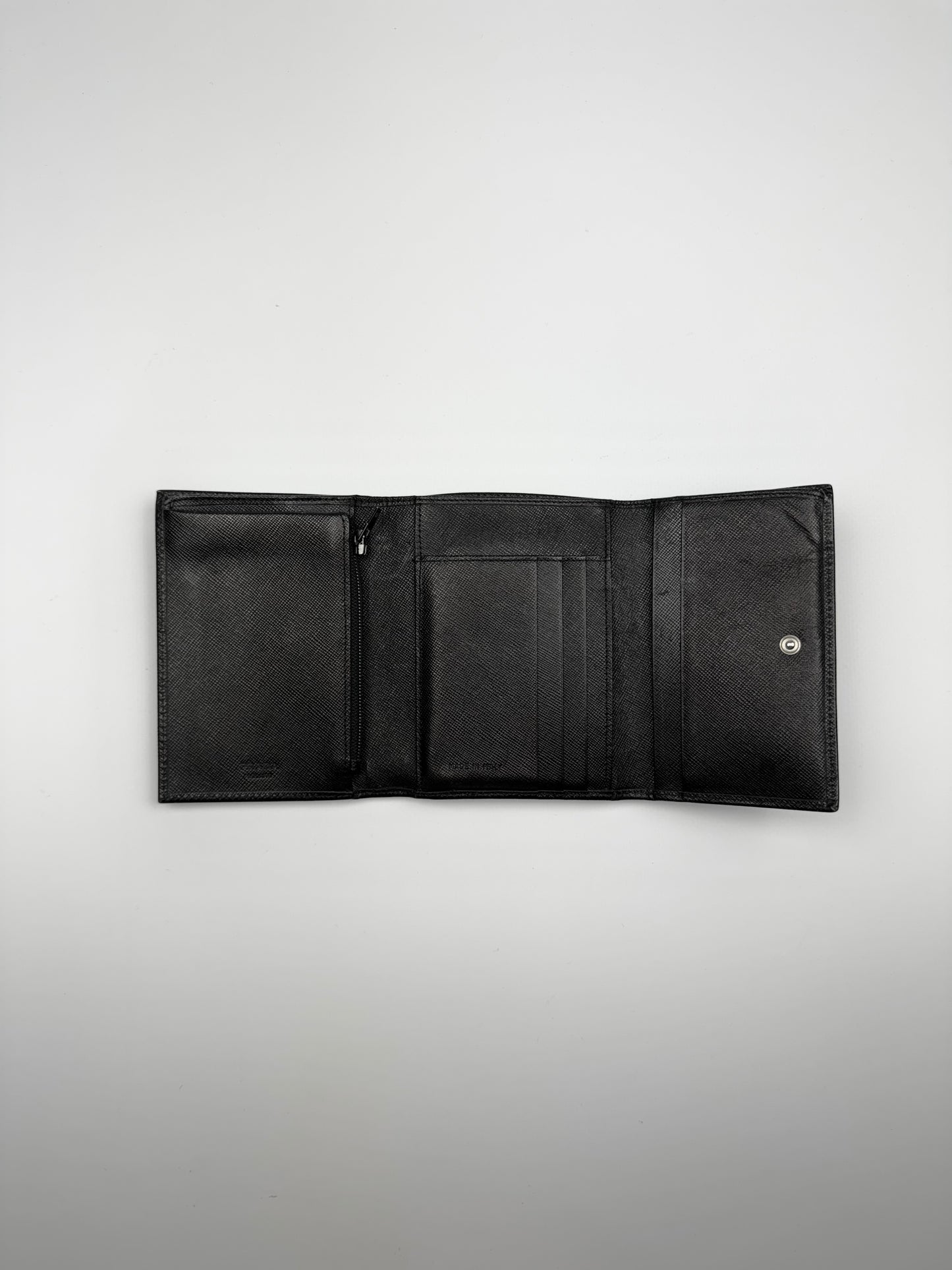 Prada Saffiano Leather Wallet Black