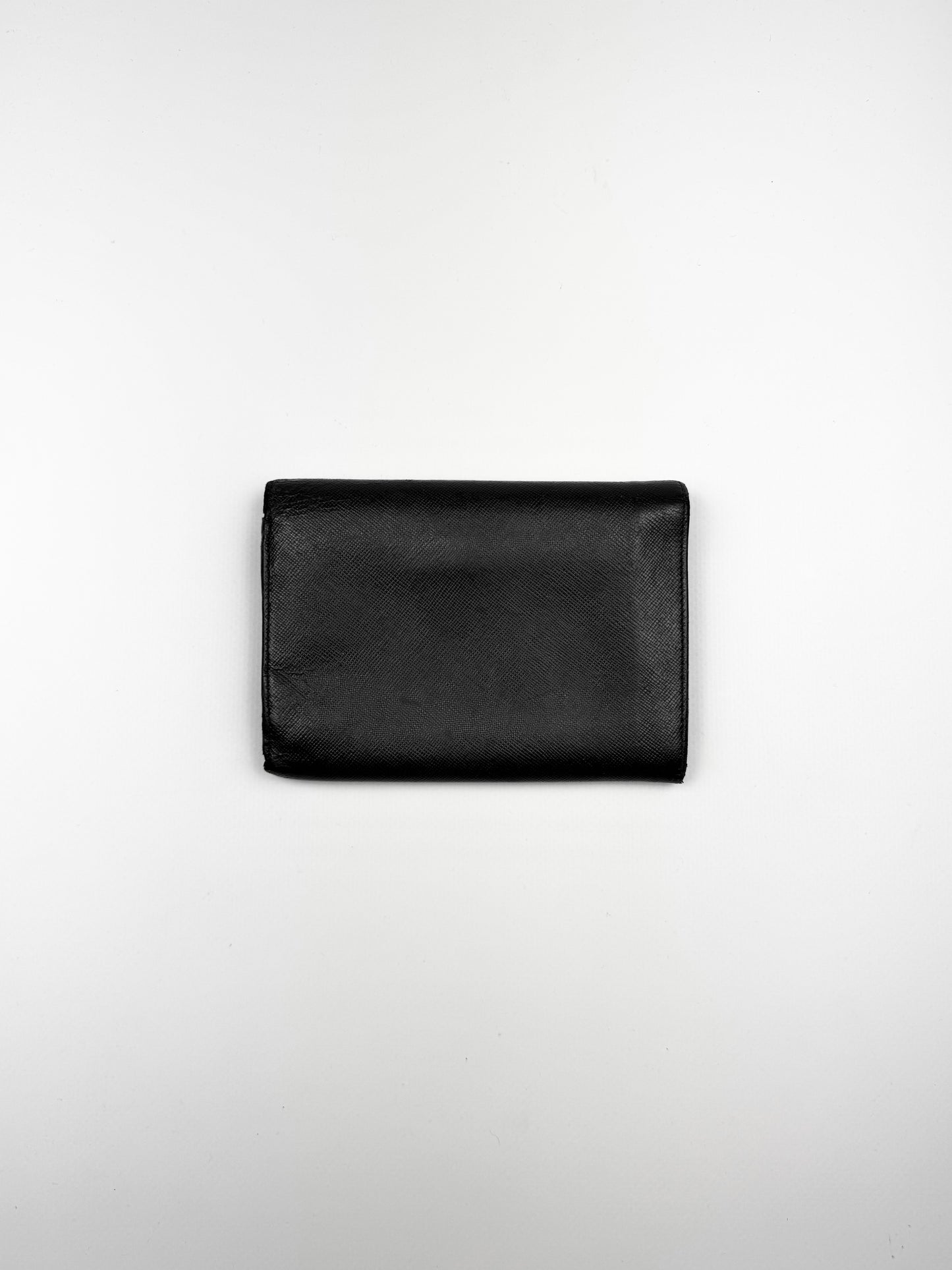 Prada Saffiano Leather Wallet Black