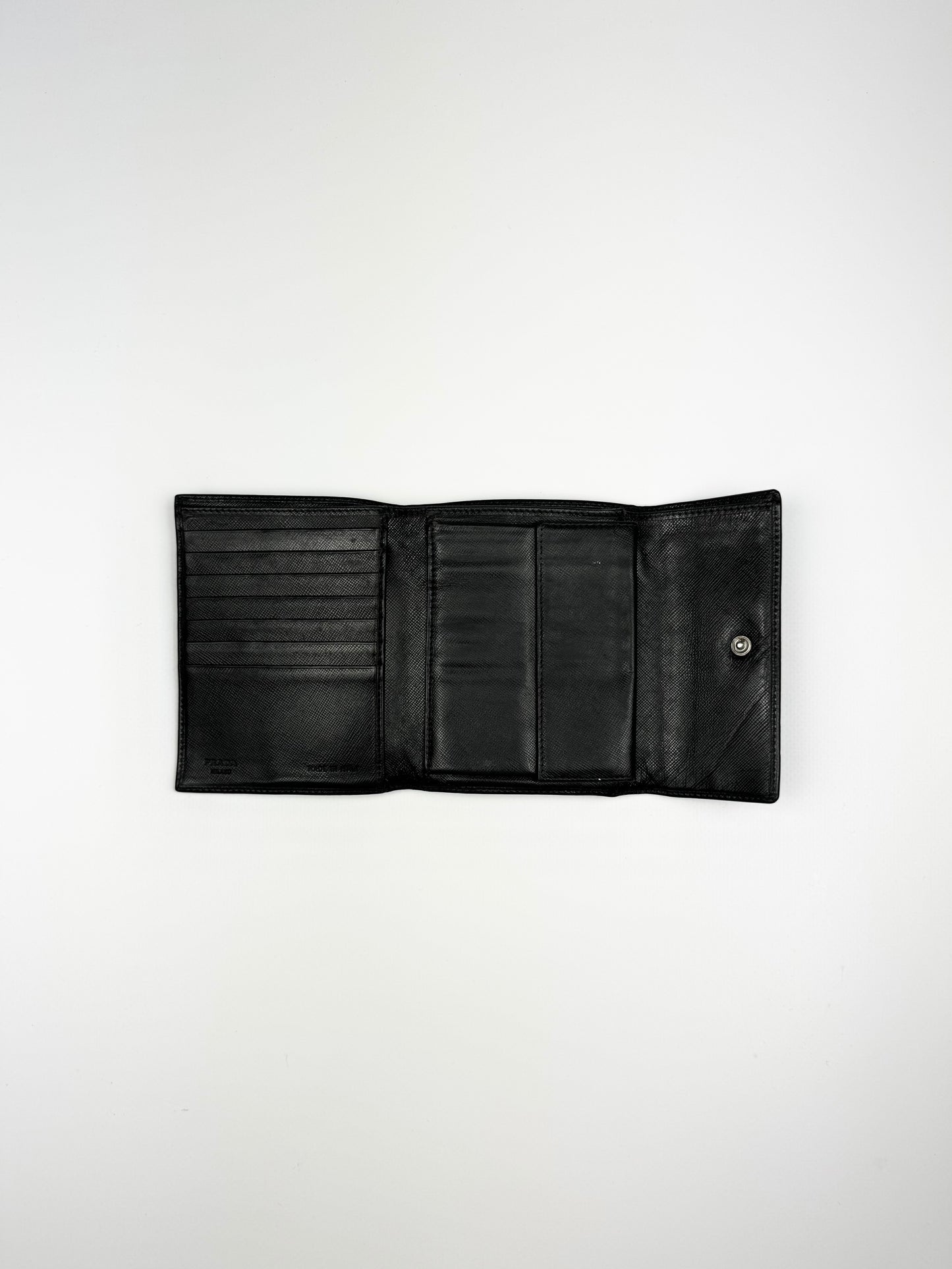 Prada Saffiano Leather Wallet Black