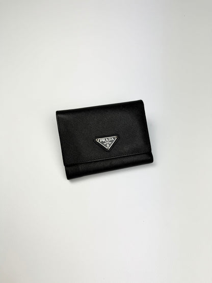 Prada Saffiano Leather Wallet Black