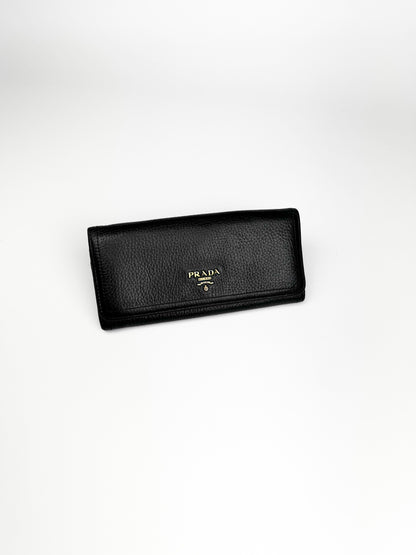 Prada Saffiano Leather Wallet Black