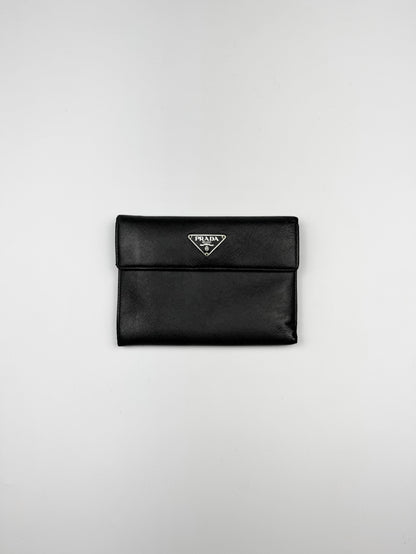 Prada Saffiano Leather Wallet Black