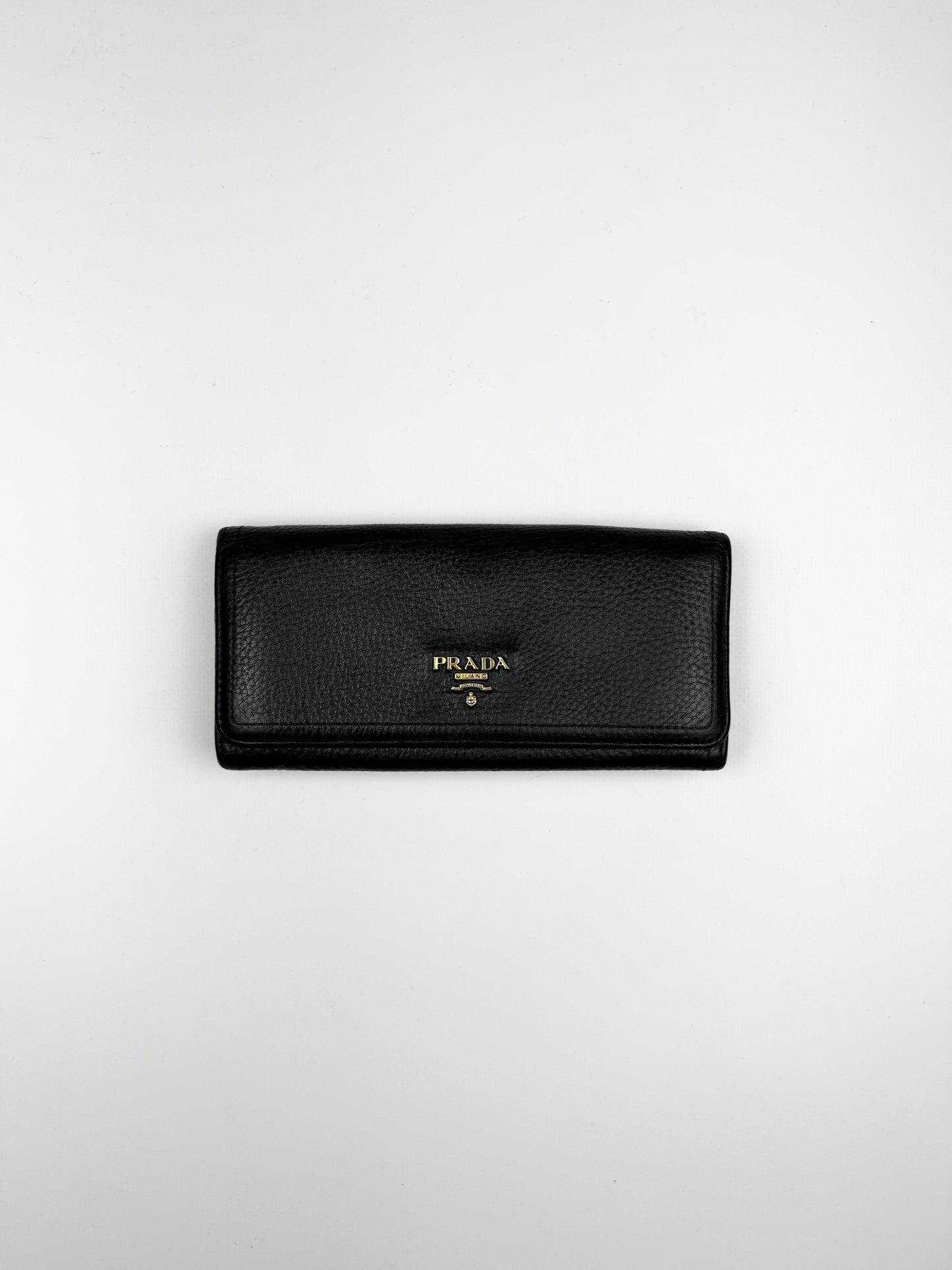 Prada Saffiano Leather Wallet Black