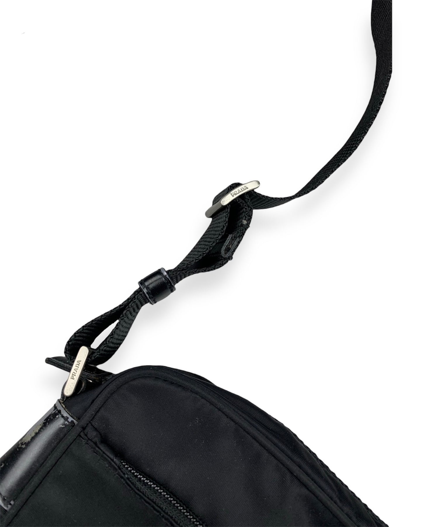 Prada Nylon Shoulder Bag Black