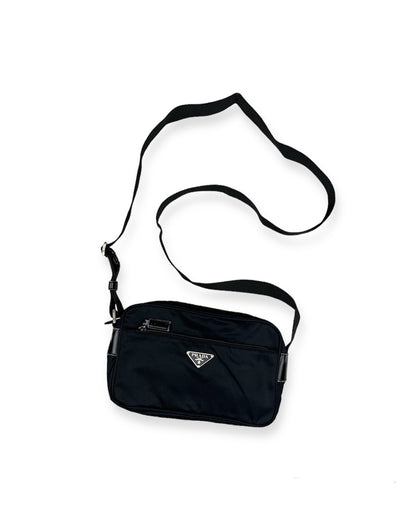 Prada Nylon Shoulder Bag Black