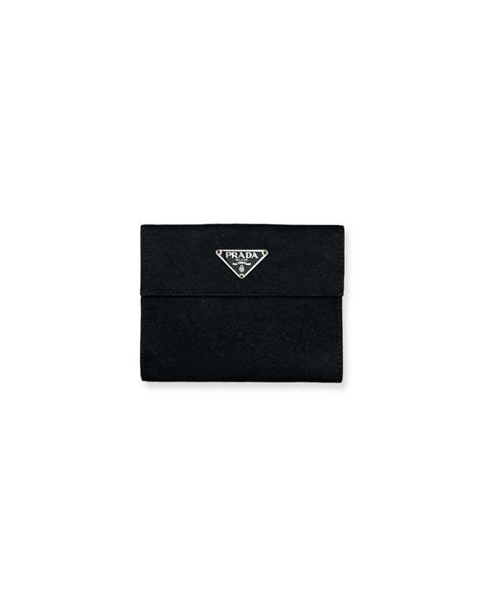 Prada Nylon Wallet Black