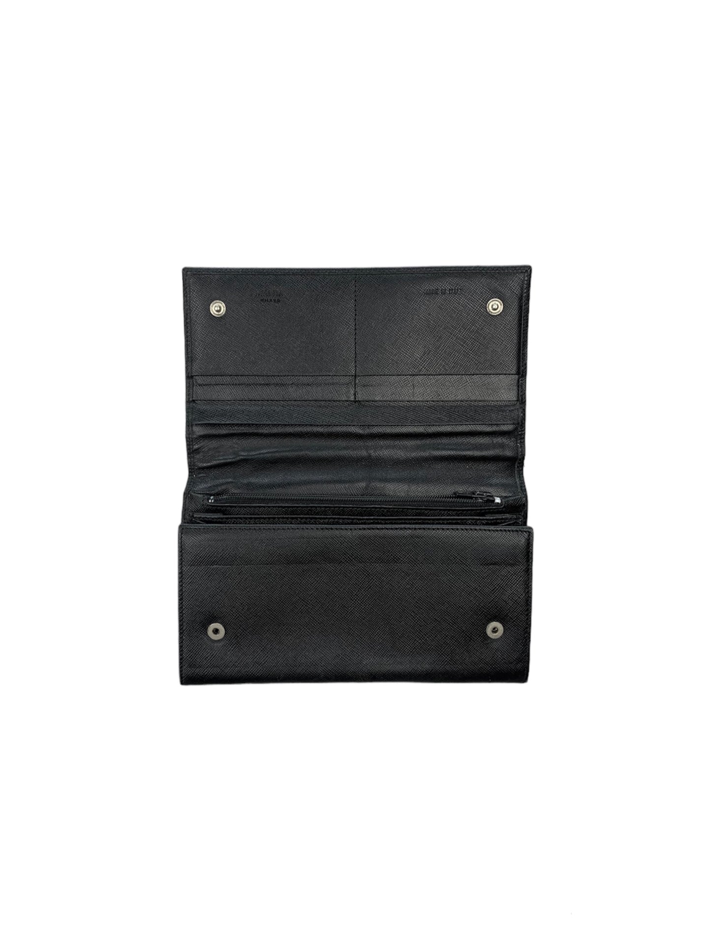 Prada Saffiano Wallet Black