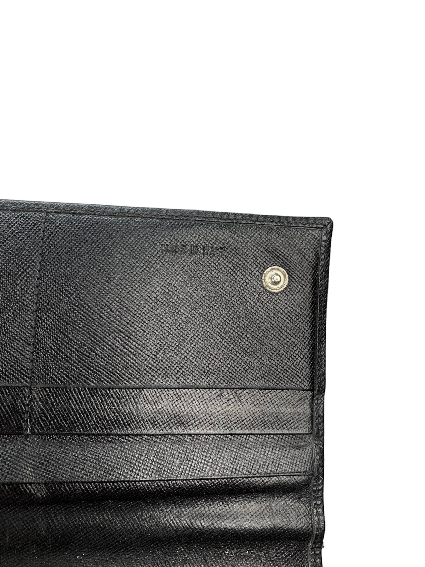 Prada Saffiano Wallet Black