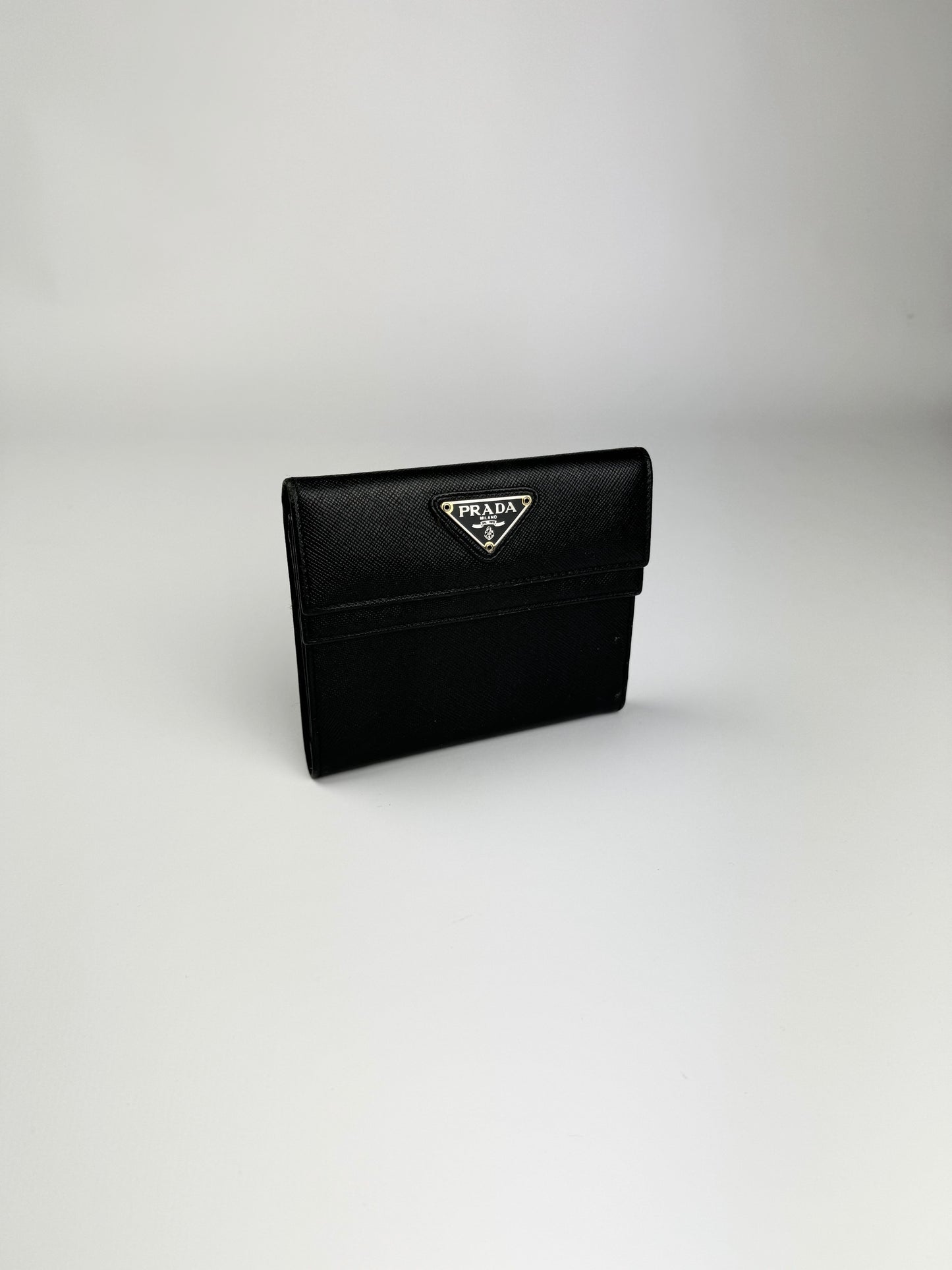 Prada Saffiano Leather Wallet Black