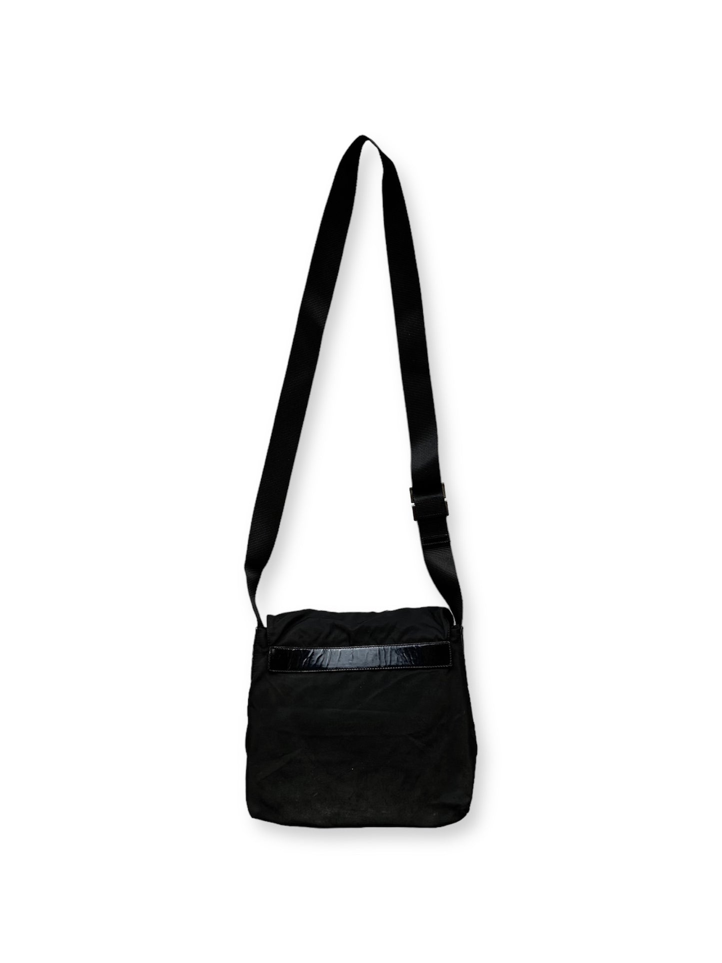 Prada Nylon Shoulderbag Buckle Black