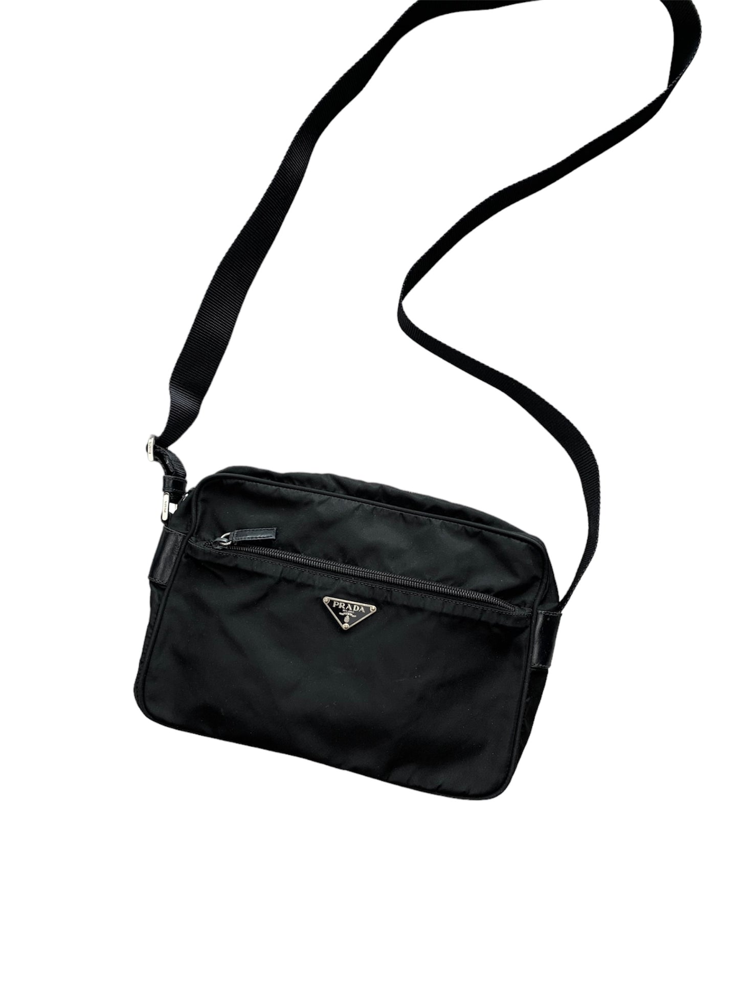 Prada Nylon Shoulder Bag Black