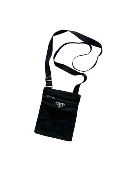 Prada Nylon Shoulder Bag Black Small