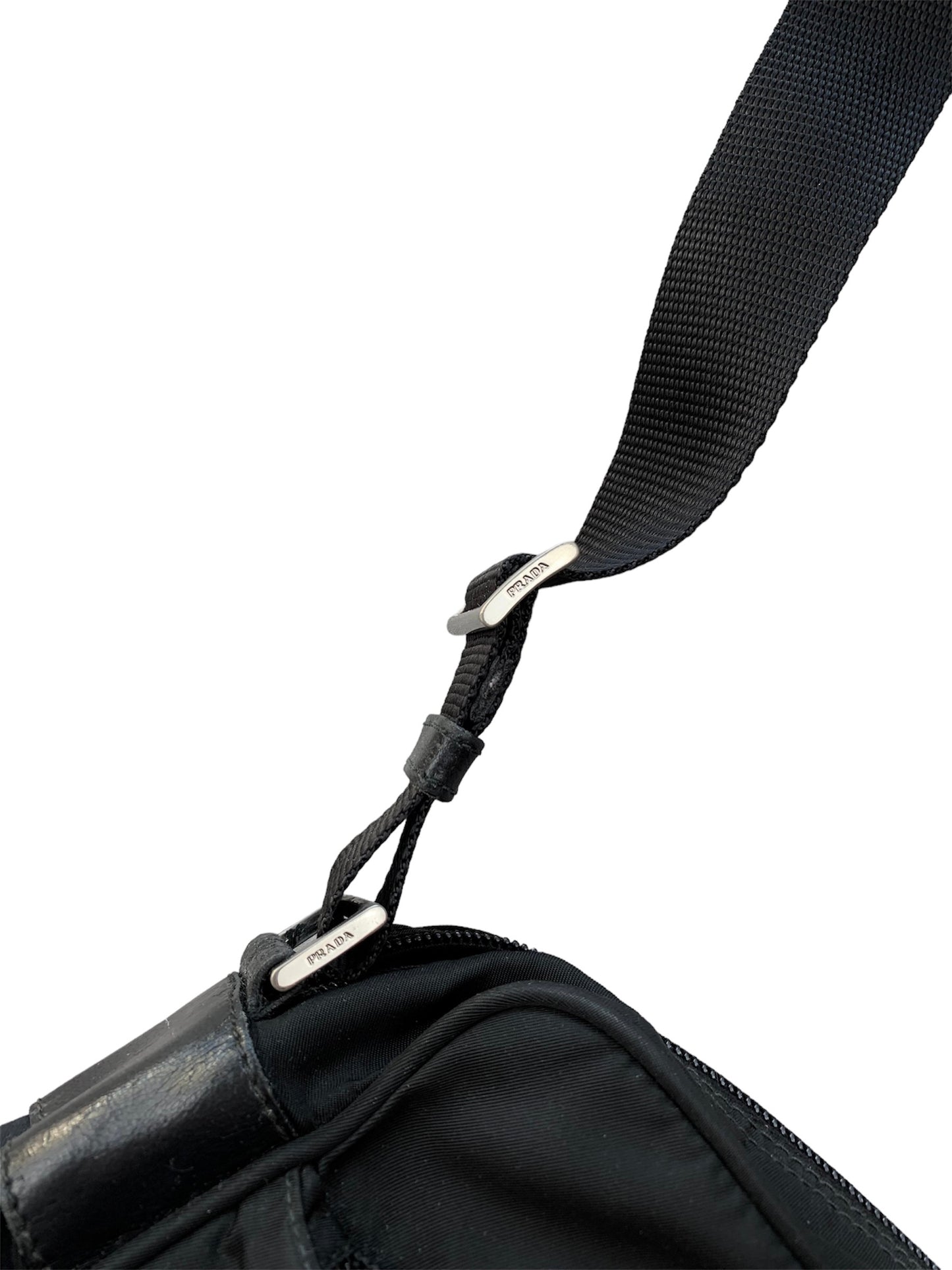 Prada Nylon Shoulder Bag Black