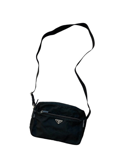 Prada Nylon Shoulder Bag Black