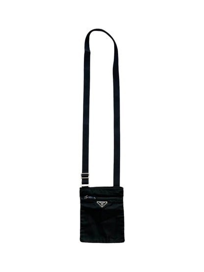 Prada Nylon Shoulder Bag Black Small