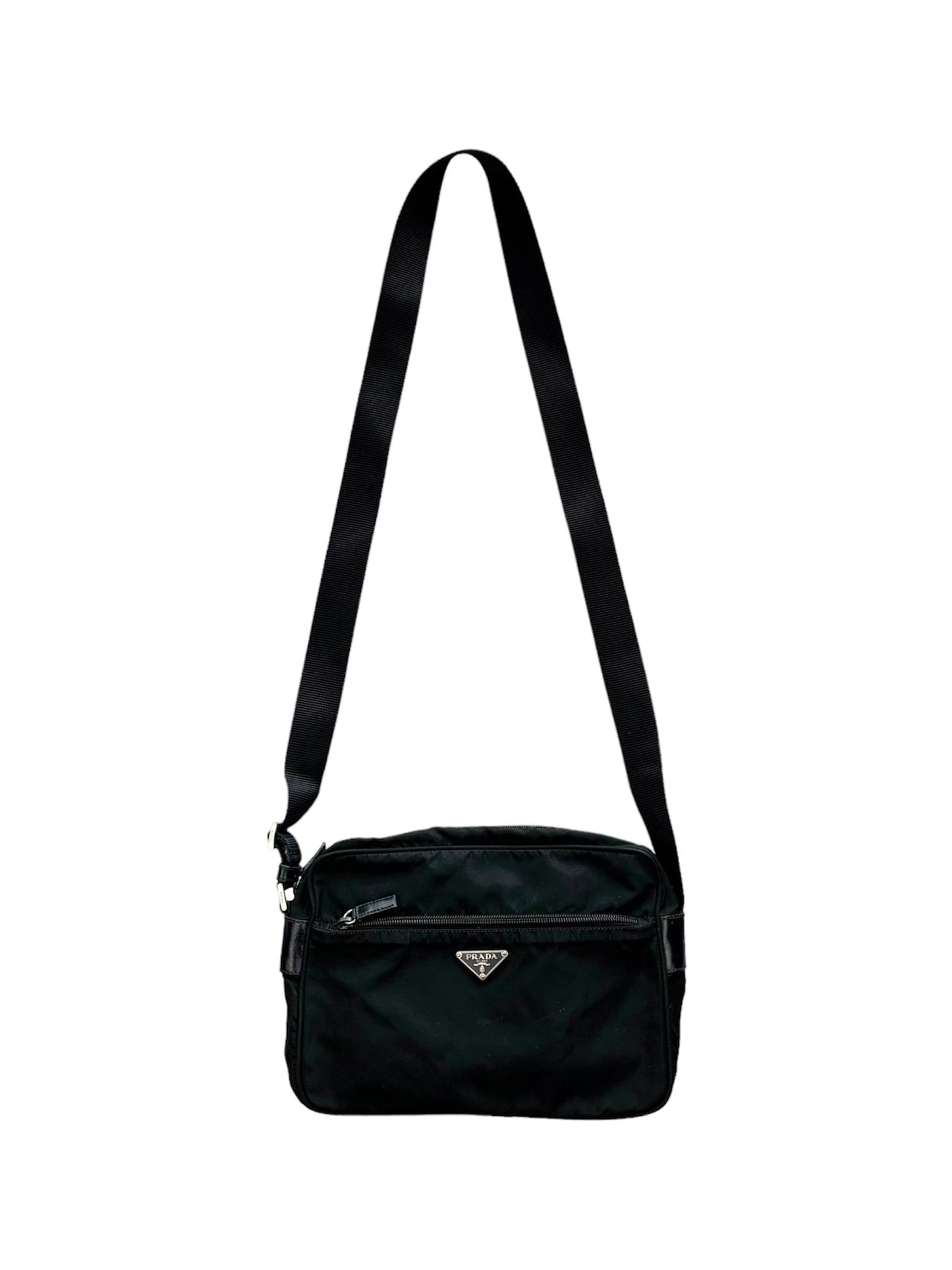 Prada Nylon Shoulder Bag Black