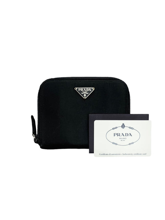 Prada Nylon Saffiano Wallet Black